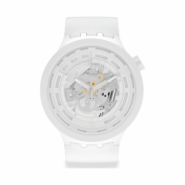 Swatch Herrenuhr Bioceramic SB03W100 Kunststoff